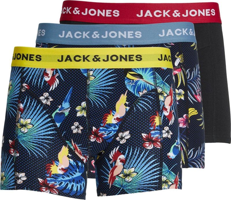 Jack & Jones - JACLEE - Boxershorts - Blauw/Zwart - 5-pack - Katoenmix