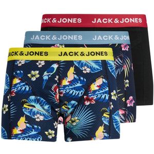 JACK & JONES Boxershort JACFLOWER BIRD (set van 3)