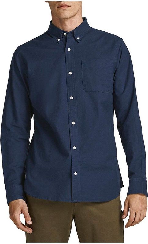Jack & Jones - Blubrook - Overhemd - Blauw - Biologisch Katoen