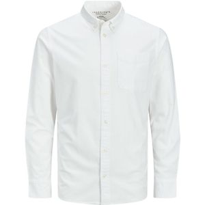 JACK & JONES Brook Check Oxford-hemd, wit/Pasvorm: slanke pasvorm, S