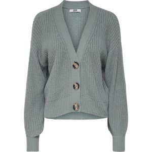 JDYJUSTY - Gebreid Vest - Abyss - Cropped Oversized - Knoopsluiting