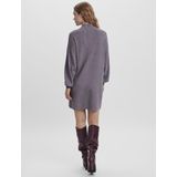 Vero Moda - VMNANCY LS FUNNELNECK DRESS GA NOOS - Gebreide Jurk - Medium Grey Melange