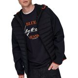 ONLY & SONS - ONSANDREW SOFTSHELL JACKET - Heren Jas - Zwart - Gequilte Stof