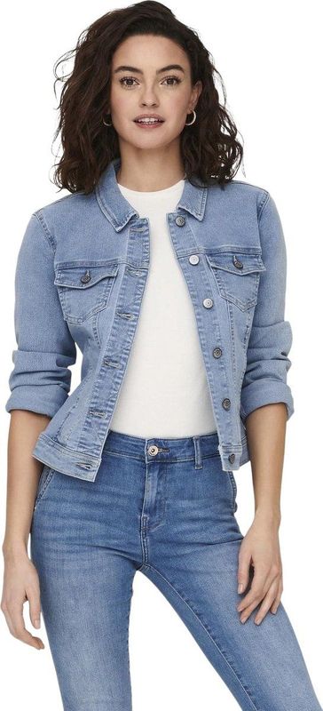 ONLY Onlwonder Life Dnm Damesjas, Lichtblauwe denim