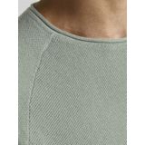 JACK & JONES - Hill Knit Crew Neck - Pullover - Grijs - Katoen