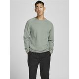 JACK & JONES - Hill Knit Crew Neck - Pullover - Grijs - Katoen