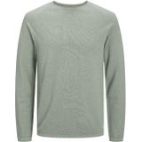 JACK & JONES - Hill Knit Crew Neck - Pullover - Grijs - Katoen