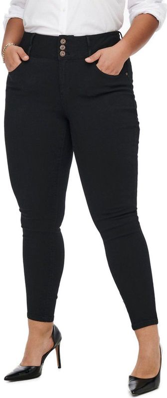ONLY CARMAKOMA - Skinny Fit Jeans - High Waist - Blauw - Stretchstof