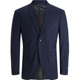 Blazer - Dark Navy - Slim Fit - Reverskraag - Lange Mouwen