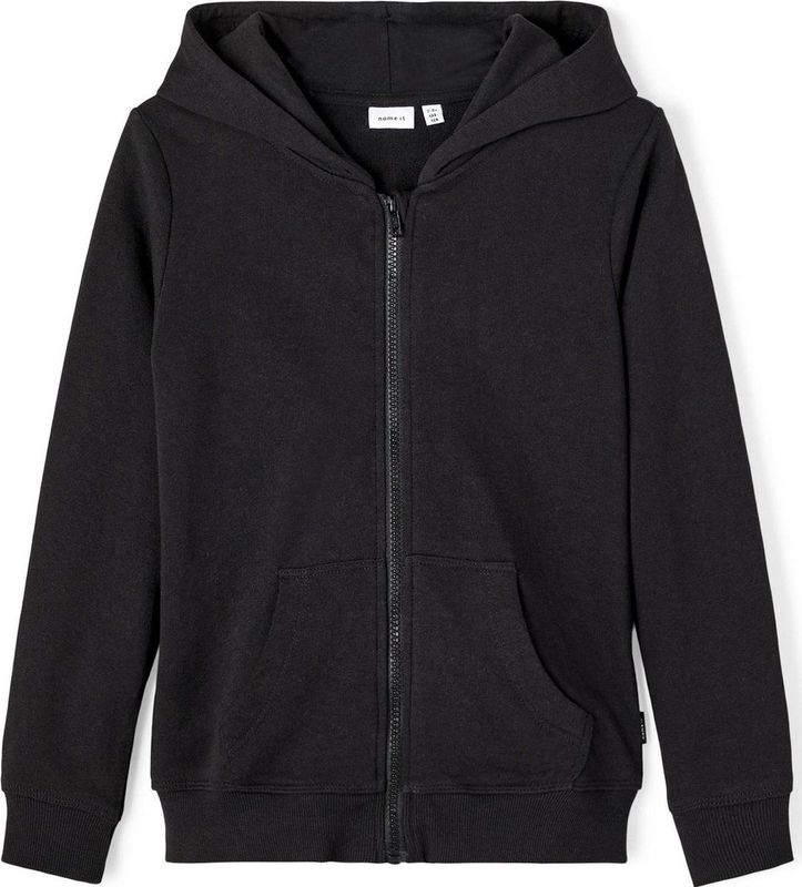 Sweatvest - Effen - Sweatstof - Capuchon - Lange Mouw - Normale Pasvorm