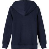 Name It - NKMNESWEAT CARD W HOOD UNB NOOS - Capuchonsweatvest - Dark sapphire