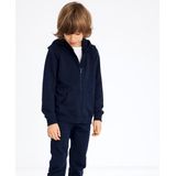 Name It - NKMNESWEAT CARD W HOOD UNB NOOS - Capuchonsweatvest - Dark sapphire