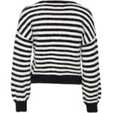 Only - Zwarte Gestreepte Trui - Longsleeve - 30% Acryl - 70% Nylon