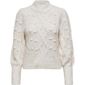 ONLY - ONLPOPPY - Pullover - Groen - Gebreid - Hoge Hals - Lange Mouwen