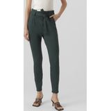 Vero Moda Eva Loose Fit Paperbag Tall Hoge Taille Broek Groen / 36 Vrouw