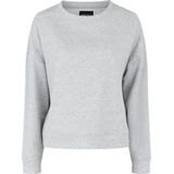 Light Grey Melange - Sweater - Casual Fit - Lange Mouwen - Ronde Hals