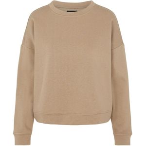 Pieces Sweater - Loungewear Top - 2 - Huispak top - Jogging trui - Beige