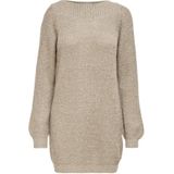 ONLY Jdywhitney Megan L/S KNT Noos Bootjurk voor dames, cement/detail: w Black Ply