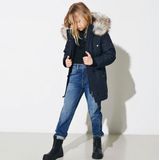 KIDS ONLY - Parka - Groen - Polyester - Afneembare Capuchon