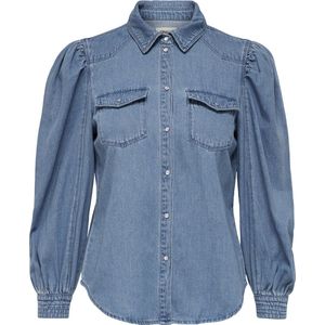 ONLY Dames jeanshemd ONLMALLORY jeanshemd, blauw (light blue denim), M