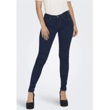 Jeans - Dark Blue Denim - Skinny Fit - Knoop en Ritssluiting