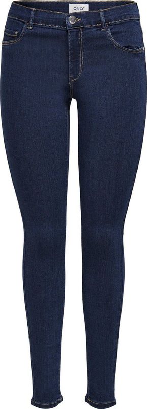 Jeans - Dark Blue Denim - Skinny Fit - Knoop en Ritssluiting