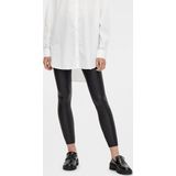 pieces Leggings PCNEW SHINY HW LEGGINGS NOOS mit PU-Beschichtung