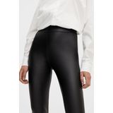 pieces Leggings PCNEW SHINY HW LEGGINGS NOOS mit PU-Beschichtung
