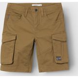 NAME IT - Cargo Short - Kastanje Kleur - Katoen
