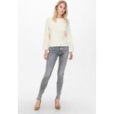Skinny Fit Jeans - Enkel Lengte - Gulp met Knopen - Riemlussen - Blauw
