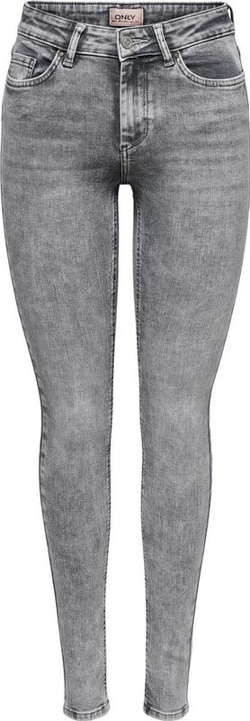 Skinny Fit Jeans - Enkel Lengte - Gulp met Knopen - Riemlussen - Blauw