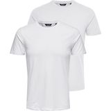 ONLY & SONS T-Shirt »BASIC LIFE SLIM O-NECK 2-PACK«, (Packung, 2 tlg., 2er-Pack)
