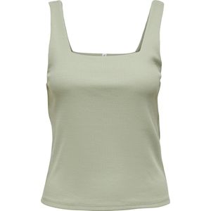 ONLY - ONLFENJA S/L SQUARED NECK TOP CS Dames Top - Kleur - Materiaal