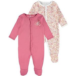 Name It - NbfNightsuit - Pyjamapak - Rose Wine - 2-Pack