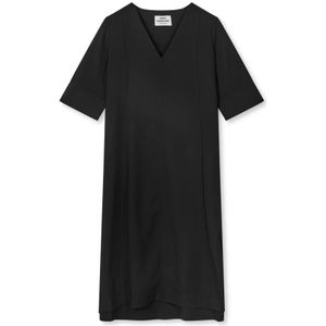 Mads Nørgaard, Dames, Jurken, Zwart, Maat: XS Poliester,