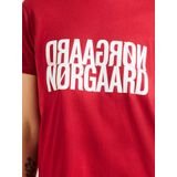 Mads Nørgaard - Trenda P Toppe & T-Shirts 205056 - T-shirt - Rood - Katoen