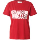 Mads Nørgaard - Trenda P Toppe & T-Shirts 205056 - T-shirt - Rood - Katoen