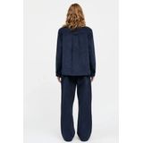 Mads Nørgaard - Blouse Parisian Night - Blauw - Dames - Oversized - Zakken