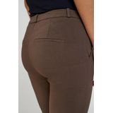 Chino Broek - Effen - Viscose - Slimfit - Mid Waist - 7/8 Lengte