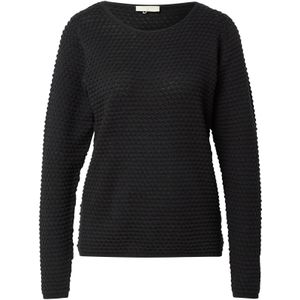 Gebreide Trui - Zwart - Met Brei-Knoop-Details