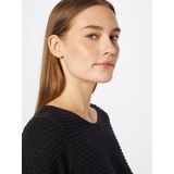 Gebreide Trui - Zwart - Met Brei-Knoop-Details