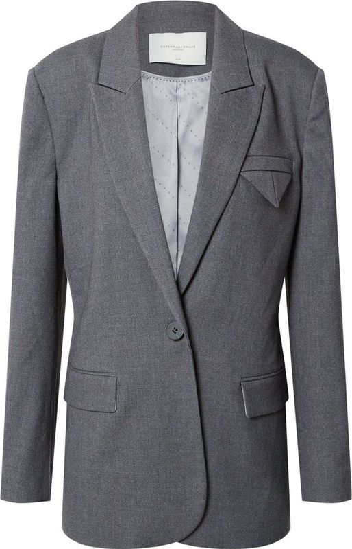 Copenhagen Muse - Casual Blazer - Grijs - Polyester Viscose Elastaan