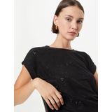 Zwart t-shirt Blond Flower Freequent