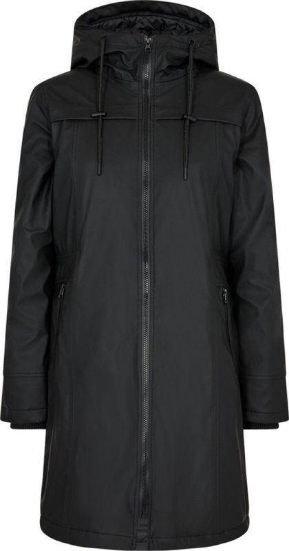 FREEQUENT - FQRAIN - Regenjas - Zwart - Waterafstotend