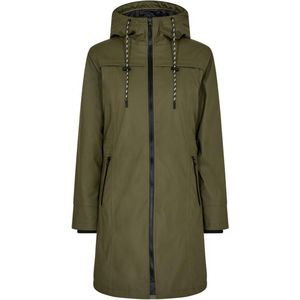 FREEQUENT FQRAIN - Regenjack - Olive Night - Waterafstotend - Met Capuchon