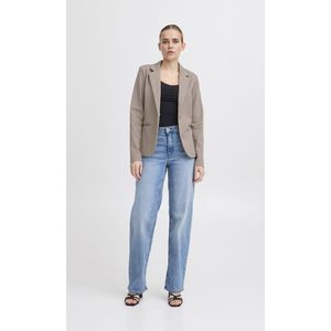 JDY - Broek - Wijde Pijpen - Zwart - Jersey - Elastische Tailleband