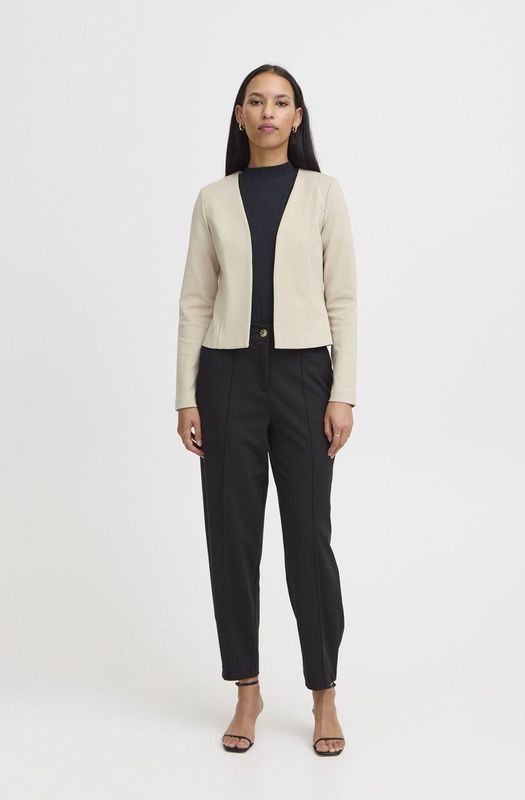 ICHI Korte Blazer Dames - Stretch - Doeskin - Regular Fit