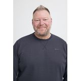 Sweater - Dark Navy - Regular Fit - Zonder Capuchon - Lange Mouwen