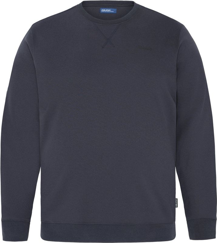 Sweater - Dark Navy - Regular Fit - Zonder Capuchon - Lange Mouwen