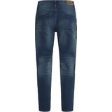 Jeans - Denim Middle Blue - Relaxed Fit - Ritssluiting - Steekzakken